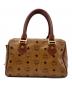 MCM (エムシーエム) オールドミニボストンバッグ ブラウン：8000円