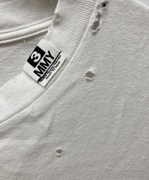 Maison MIHARA YASUHIRO（メゾン ミハラ ヤスヒロ）Maison MIHARA YASUHIRO (メゾン ミハラ ヤスヒロ) 23AW DISTRESSED L/S T-SHIRT ホワイト サイズ:４６の古着・服飾アイテム