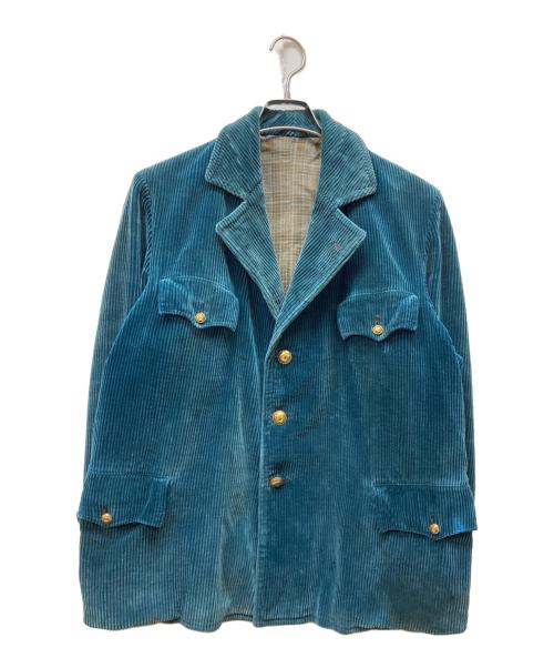 falzar（falzar）falzar (falzar) french corduroy hunting jacket ブルー サイズ:記載なしの古着・服飾アイテム
