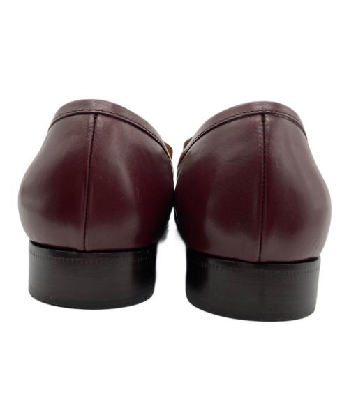 HERMES（エルメス）HERMES (エルメス) スクエアトゥ ケリーローファー レッド サイズ:36の古着・服飾アイテム