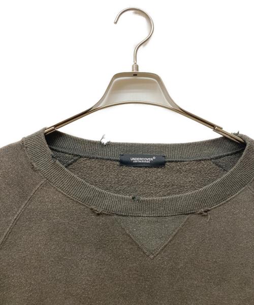 UNDERCOVER（アンダーカバー）UNDERCOVER (アンダーカバー) ダメージ加工スウェット ブラウン サイズ:3の古着・服飾アイテム