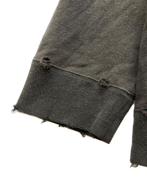 UNDERCOVER（アンダーカバー）UNDERCOVER (アンダーカバー) ダメージ加工スウェット ブラウン サイズ:3の古着・服飾アイテム