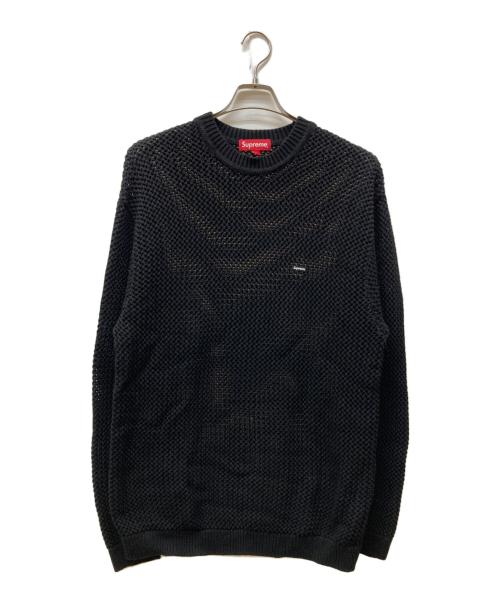 SUPREME（シュプリーム）Supreme (シュプリーム) 22SS Open Knit Small Box Sweater ブラック サイズ:Lの古着・服飾アイテム