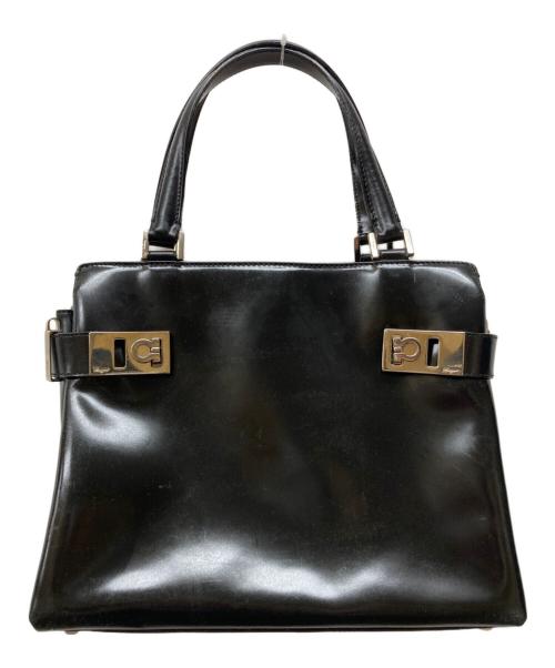 Salvatore Ferragamo（サルヴァトーレ フェラガモ）Salvatore Ferragamo (サルヴァトーレ フェラガモ) ガンチーニハンドバッグ ブラックの古着・服飾アイテム