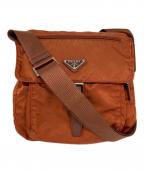 PRADAプラダ）の古着「ナイロンショルダーバッグ」｜ブラウン