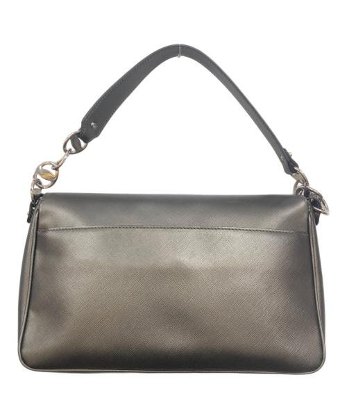 Salvatore Ferragamo（サルヴァトーレ フェラガモ）Salvatore Ferragamo (サルヴァトーレ フェラガモ) ガンチーニターンロック ハンドバッグ グレーの古着・服飾アイテム