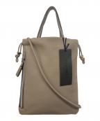 FUJITAKAフジタカ）の古着「FINO 2WAY レザー巾着ミニバッグ」｜ブラウン