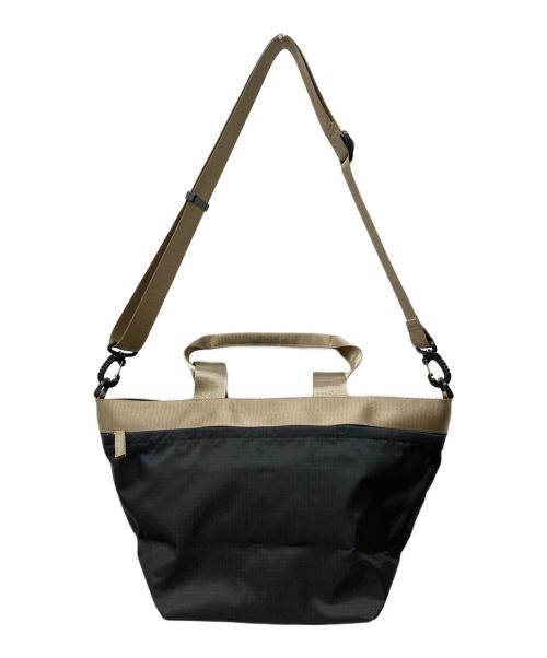 KITAMURA（キタムラ）KITAMURA (キタムラ) 弱撥水のポリエステル生地 2WAYバッグ ブラック×ゴールドの古着・服飾アイテム