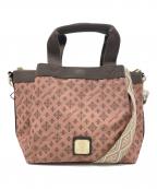 CHRISTIAN OLIVIERクリスチャン オリヴィア）の古着「ショルダーストラップ付 トートバッグ」｜ピンク