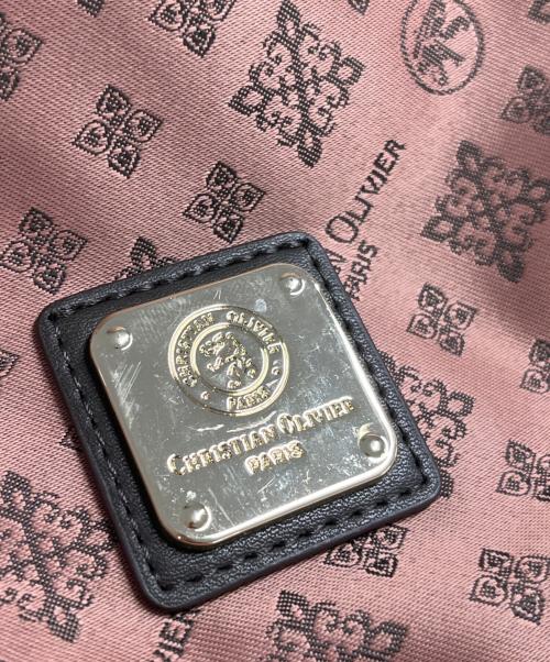 CHRISTIAN OLIVIER（クリスチャン オリヴィア）CHRISTIAN OLIVIER (クリスチャン オリヴィア) ショルダーストラップ付 トートバッグ ピンクの古着・服飾アイテム