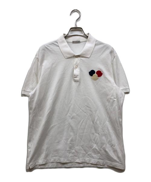MONCLER（モンクレール）MONCLER (モンクレール) MAGLIA POLO MANICA PORTA ホワイト サイズ:Ⅼの古着・服飾アイテム