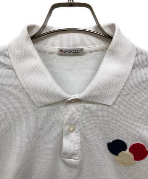 MONCLER（モンクレール）MONCLER (モンクレール) MAGLIA POLO MANICA PORTA ホワイト サイズ:Ⅼの古着・服飾アイテム