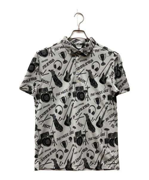 St ANDREWS（セントアンドリュース）St ANDREWS (セントアンドリュース) ミュージック柄ジャガード半袖シャツ グレー サイズ:M 未使用品の古着・服飾アイテム