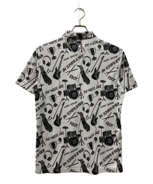 St ANDREWS（セントアンドリュース）St ANDREWS (セントアンドリュース) ミュージック柄ジャガード半袖シャツ グレー サイズ:M 未使用品の古着・服飾アイテム