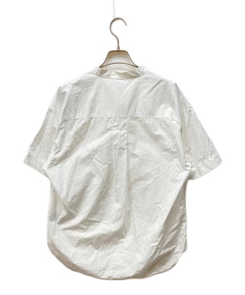 MHL（エムエイチエル）MHL (エムエイチエル) COTTON RAMIE POPLIN SS SHIRT ホワイト サイズ:Sの古着・服飾アイテム