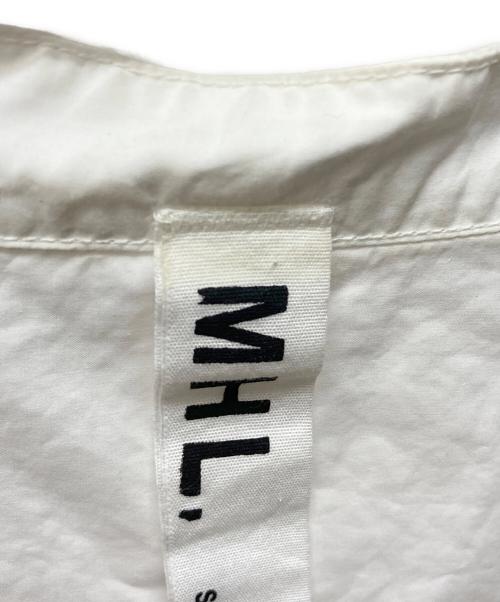 MHL（エムエイチエル）MHL (エムエイチエル) COTTON RAMIE POPLIN SS SHIRT ホワイト サイズ:Sの古着・服飾アイテム