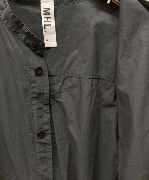 MHL（エムエイチエル）MHL (エムエイチエル) COTTON RAMIE POPLIN SS SHIRT ブラック サイズ:Sの古着・服飾アイテム