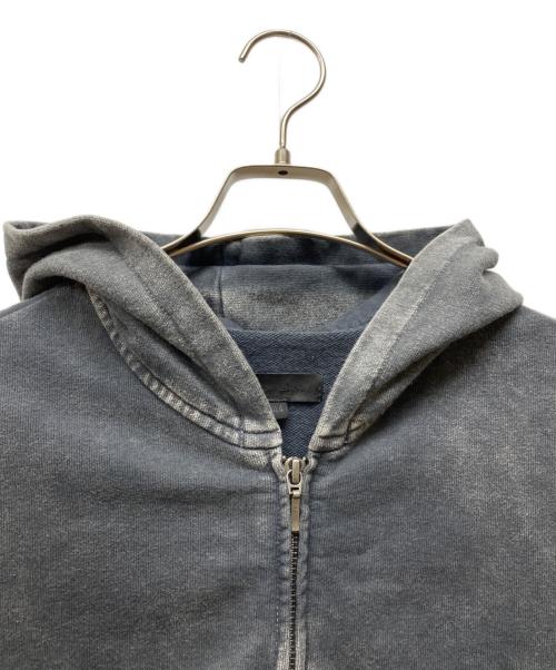 ornar afridi（オマールアフリディ）ornar afridi (オマールアフリディ) SHABBY FULL ZIPPED HOODIE -SHAGRE- グレー サイズ:44の古着・服飾アイテム