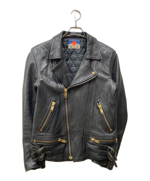 blackmeans（ブラックミーンズ）blackmeans (ブラックミーンズ) シープレザーダブルライダースジャケット ブラック サイズ:3の古着・服飾アイテム