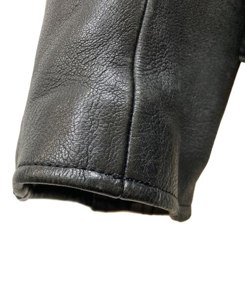 blackmeans（ブラックミーンズ）blackmeans (ブラックミーンズ) シープレザーダブルライダースジャケット ブラック サイズ:3の古着・服飾アイテム