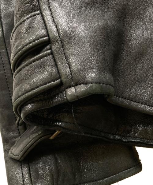 blackmeans（ブラックミーンズ）blackmeans (ブラックミーンズ) シープレザーダブルライダースジャケット ブラック サイズ:3の古着・服飾アイテム