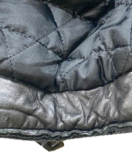 blackmeans（ブラックミーンズ）blackmeans (ブラックミーンズ) シープレザーダブルライダースジャケット ブラック サイズ:3の古着・服飾アイテム