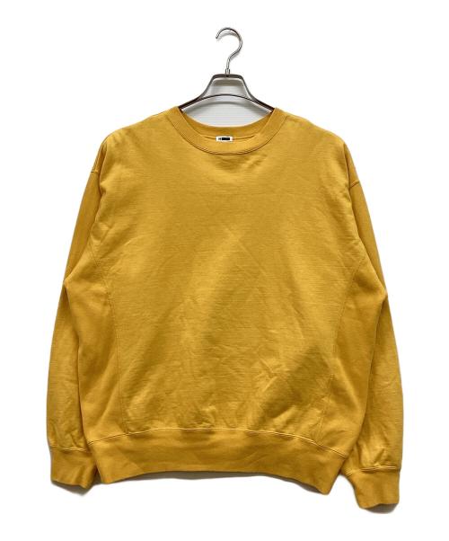 H BEAUTY&YOUTH（エイチ ビューティー&ユース）H BEAUTY&YOUTH (エイチ ビューティー&ユース) クラシック スウェット クルーネック イエロー サイズ:Ⅼの古着・服飾アイテム
