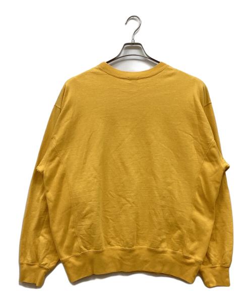 H BEAUTY&YOUTH（エイチ ビューティー&ユース）H BEAUTY&YOUTH (エイチ ビューティー&ユース) クラシック スウェット クルーネック イエロー サイズ:Ⅼの古着・服飾アイテム