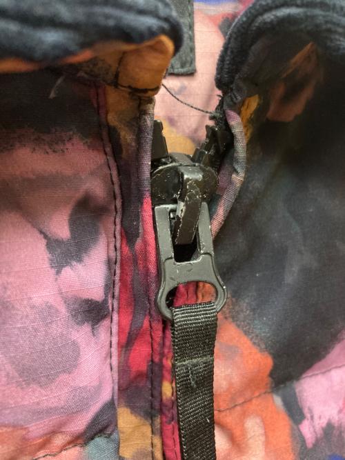 ZARA（ザラ）ZARA (ザラ) 花柄キルティング中綿ジャケット パープル サイズ:Mの古着・服飾アイテム