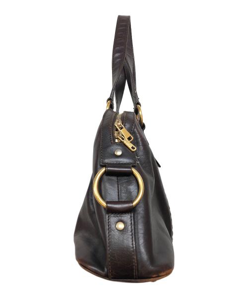 Yves Saint Laurent（イヴサンローラン）Yves Saint Laurent (イヴサンローラン) ハンドバッグ ブラウンの古着・服飾アイテム