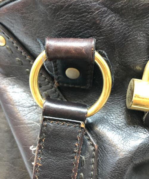 Yves Saint Laurent（イヴサンローラン）Yves Saint Laurent (イヴサンローラン) ハンドバッグ ブラウンの古着・服飾アイテム