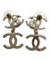 CHANEL (シャネル) トリコココマークラインストーンピアス：60000円