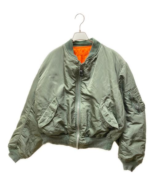 ALPHA（アルファ）ALPHA (アルファ) ブルゾン グリーン サイズ:ＸＬの古着・服飾アイテム