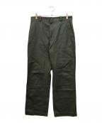 Acne studiosアクネ ストゥディオス）の古着「ワイドレッグトラウザーズ」｜グリーン