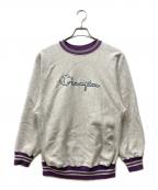 Championチャンピオン）の古着「リバースウィーブスウェット」｜グレー×パープル