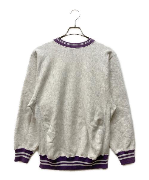 Champion（チャンピオン）Champion (チャンピオン) リバースウィーブスウェット グレー×パープル サイズ:Lの古着・服飾アイテム