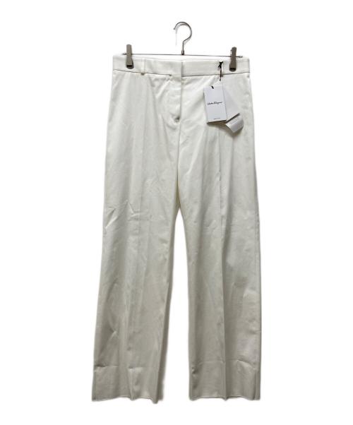 Salvatore Ferragamo（サルヴァトーレ フェラガモ）Salvatore Ferragamo (サルヴァトーレ フェラガモ) コットンパンツ ホワイト サイズ:42 未使用品の古着・服飾アイテム