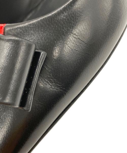 Salvatore Ferragamo（サルヴァトーレ フェラガモ）Salvatore Ferragamo (サルヴァトーレ フェラガモ) リボンパンプス ブラック サイズ:6の古着・服飾アイテム