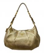 PRADAプラダ）の古着「ハンドバッグ」｜ゴールド