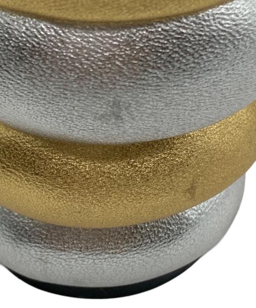 Salvatore Ferragamo（サルヴァトーレ フェラガモ）Salvatore Ferragamo (サルヴァトーレ フェラガモ) アンクルストラップサンダル ゴールド×シルバー サイズ:36の古着・服飾アイテム