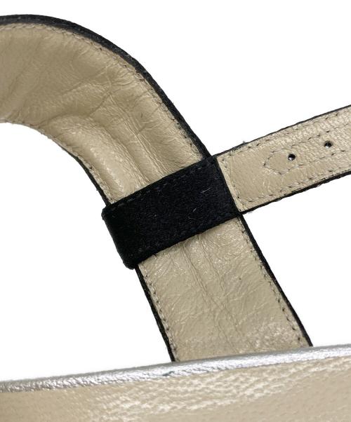 Salvatore Ferragamo（サルヴァトーレ フェラガモ）Salvatore Ferragamo (サルヴァトーレ フェラガモ) アンクルストラップサンダル ゴールド×シルバー サイズ:36の古着・服飾アイテム