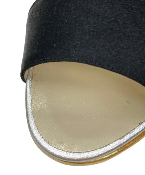 Salvatore Ferragamo（サルヴァトーレ フェラガモ）Salvatore Ferragamo (サルヴァトーレ フェラガモ) アンクルストラップサンダル ゴールド×シルバー サイズ:36の古着・服飾アイテム