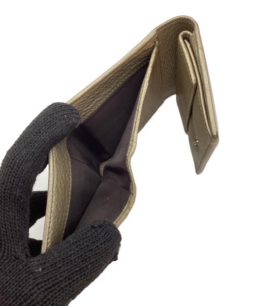 GUCCI（グッチ）GUCCI (グッチ) ソーホー コンパクトウォレット ゴールドの古着・服飾アイテム