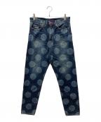 CUNEキューン）の古着「17AW 中性 ドットデニムパンツ」｜インディゴ