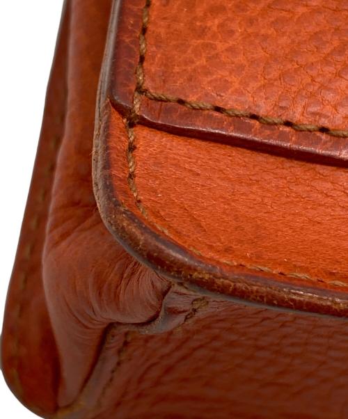 genten（ゲンテン）genten (ゲンテン) グランカットワーク ショルダーバッグ オレンジの古着・服飾アイテム