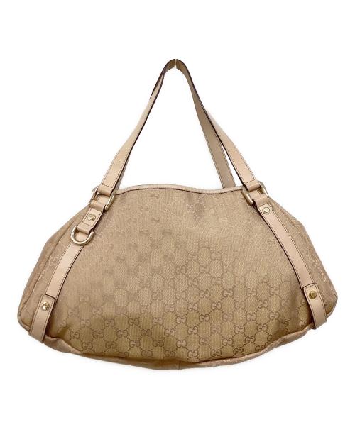 GUCCI（グッチ）GUCCI (グッチ) アビー GGキャンバス トートバッグ ピンクの古着・服飾アイテム