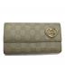 GUCCI（グッチ）の古着「ラブリーハート グッチシマ ラウンドジップウォレット」｜アイボリー
