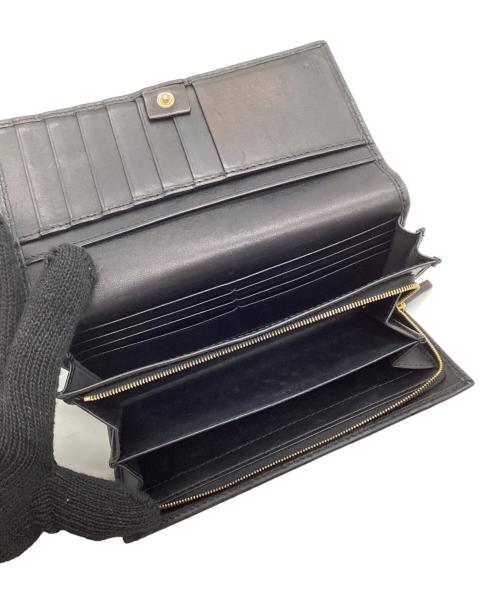 GUCCI（グッチ）GUCCI (グッチ) グッチシマ ラウンドジップウォレット ブラックの古着・服飾アイテム