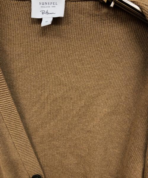SUNSPEL（サンスペル）SUNSPEL (サンスペル) Ron Herman (ロンハーマン) 別注 Cotton Cardigan ブラウン サイズ:Mの古着・服飾アイテム