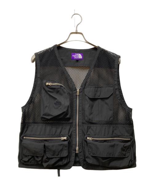 THE NORTHFACE PURPLELABEL（ザ・ノースフェイス パープルレーベル）THE NORTHFACE PURPLELABEL (ザ・ノースフェイス パープルレーベル) Mesh Angler Vest ブラック サイズ:Lの古着・服飾アイテム